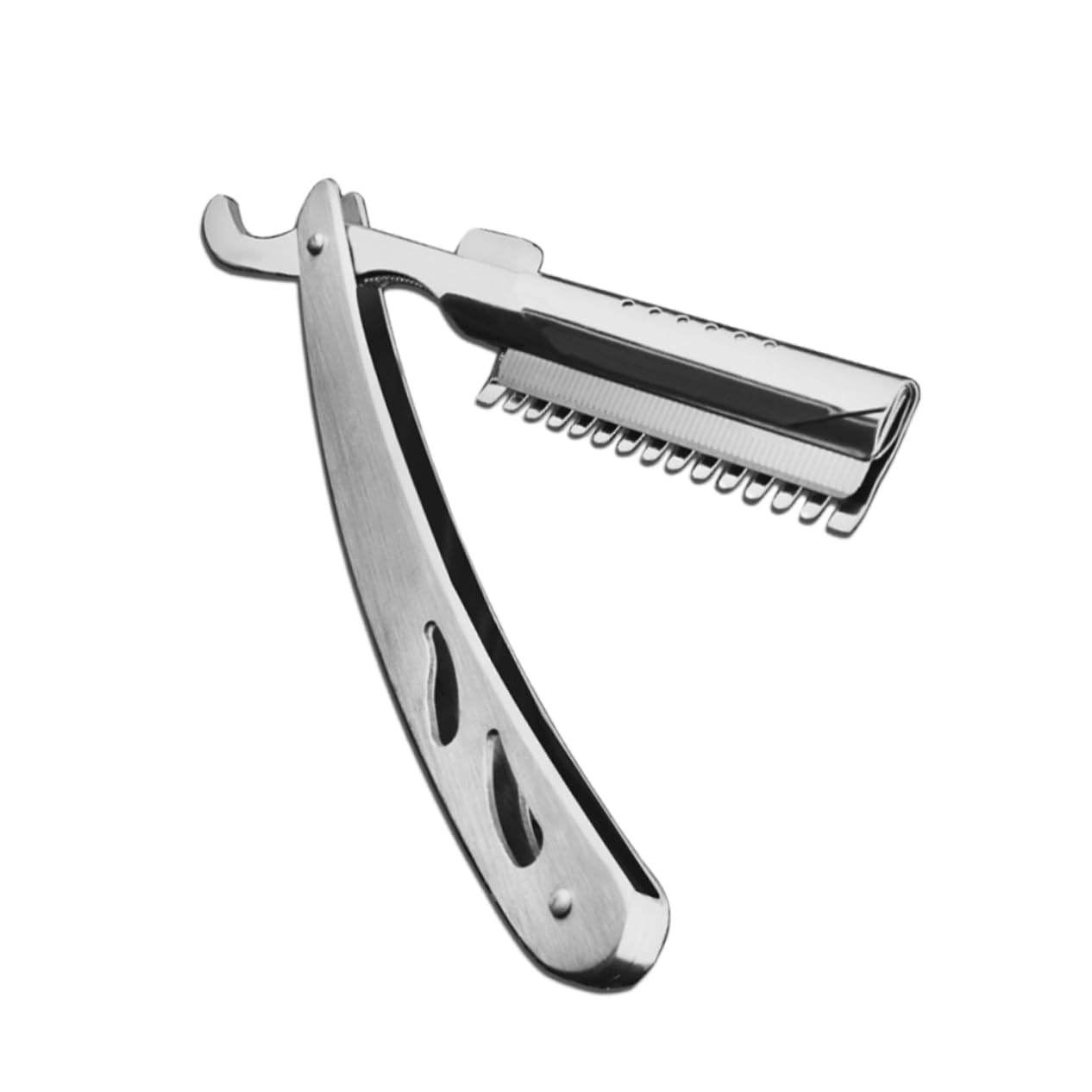 51MFAHkIhFL._SL1266_.jpg Stainless steel folding straight-blade razor - Image 1