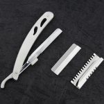 All stainless steel folding manual razor - Image 2