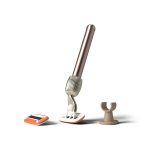 5-Blade Women's Razor Starter Set with 2 Refills Wall Holder Pink