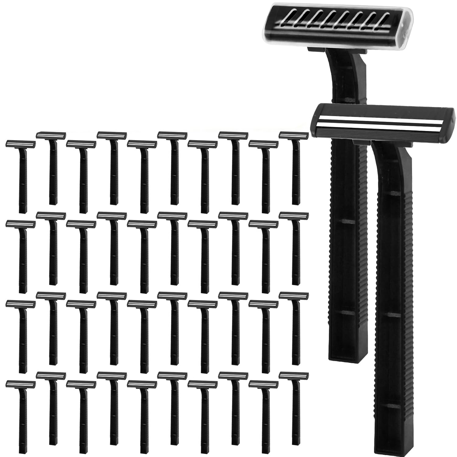 71cmcJAN01L._SL1500_.jpg Double-blade disposable razor with safety cap - Image 1