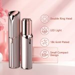 Rose Gold Painless Facial Hair Remover for Women with Light - Image 2