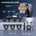 7D High-Speed ​​Waterproof Electric Shaver - Image 2