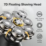 7-Blade Floating Washable Shaver Replacement Head - Image 2